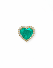 Aldebaran Crown Heart Emerald Ring