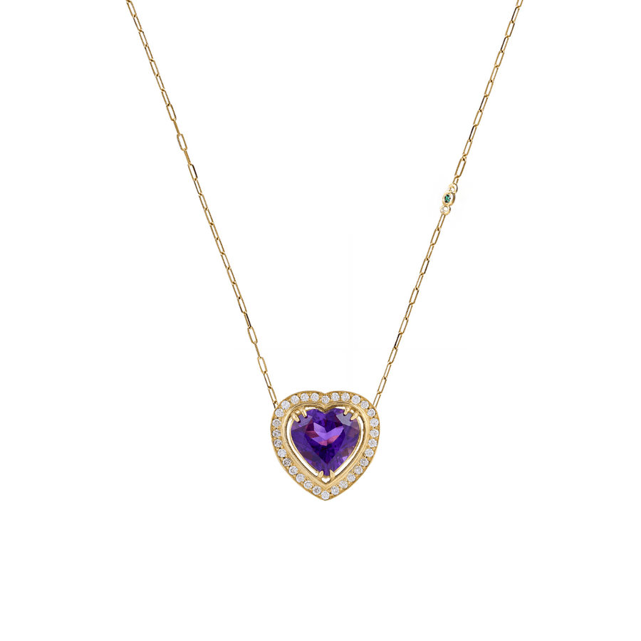 Aldebaran Heart 18k Gold Amethyst Necklace – Nelly Rojas