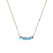 Big Bang Swiss Blue Topaz Necklace