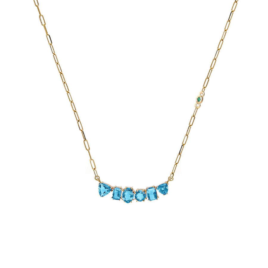 Big Bang Swiss Blue Topaz Necklace