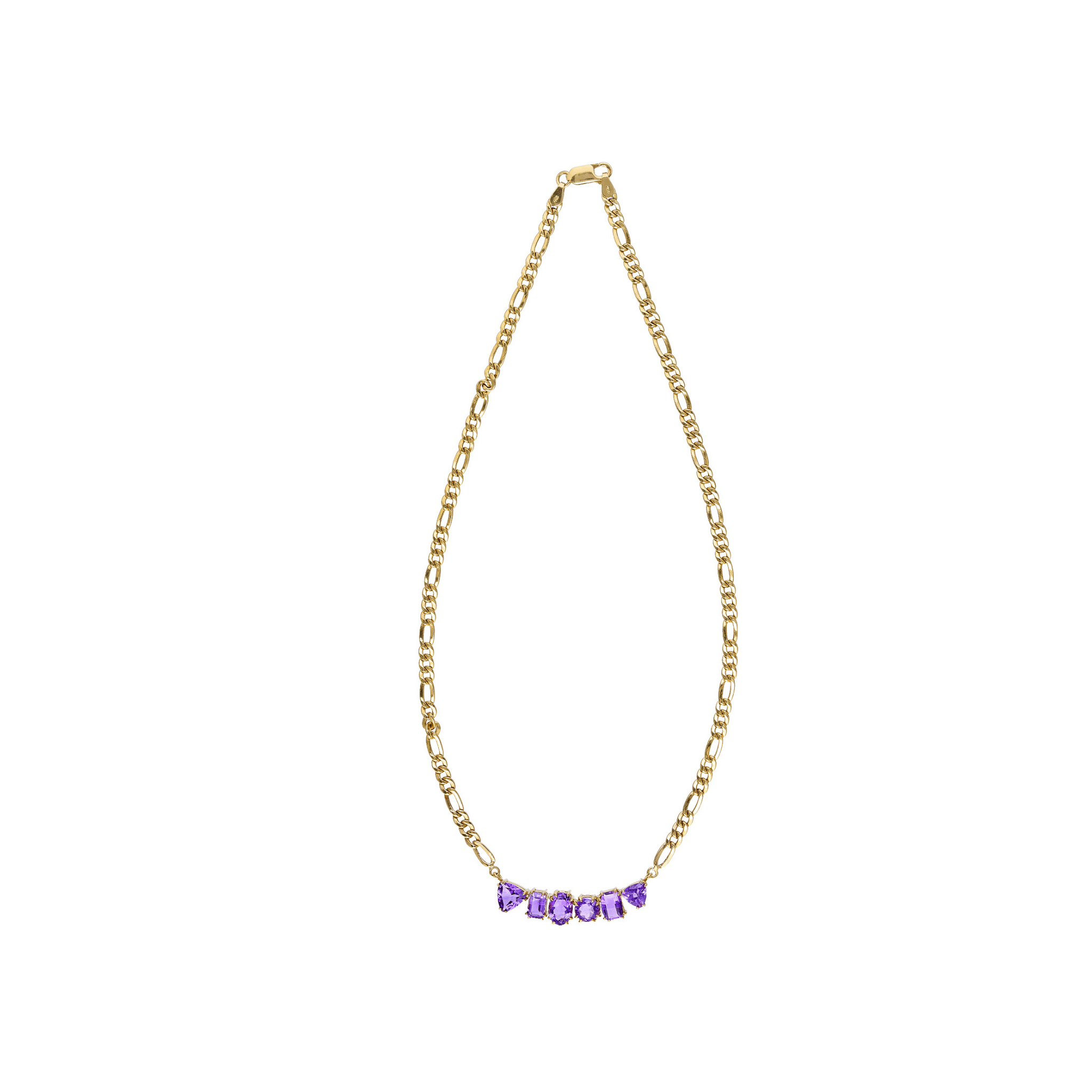 Big Bang 18k Gold Amethyst Chain Necklace