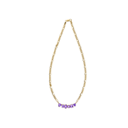 Big Bang 18k Gold Amethyst Chain Necklace