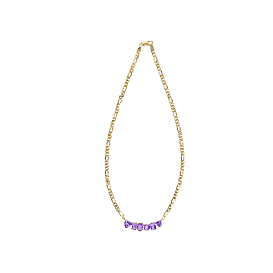 Big Bang 18k Gold Amethyst Chain Necklace