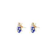 Blue Fauna Ladybug Earrings