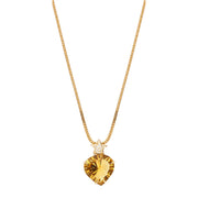 Hada One Star Concave Citrine Necklace