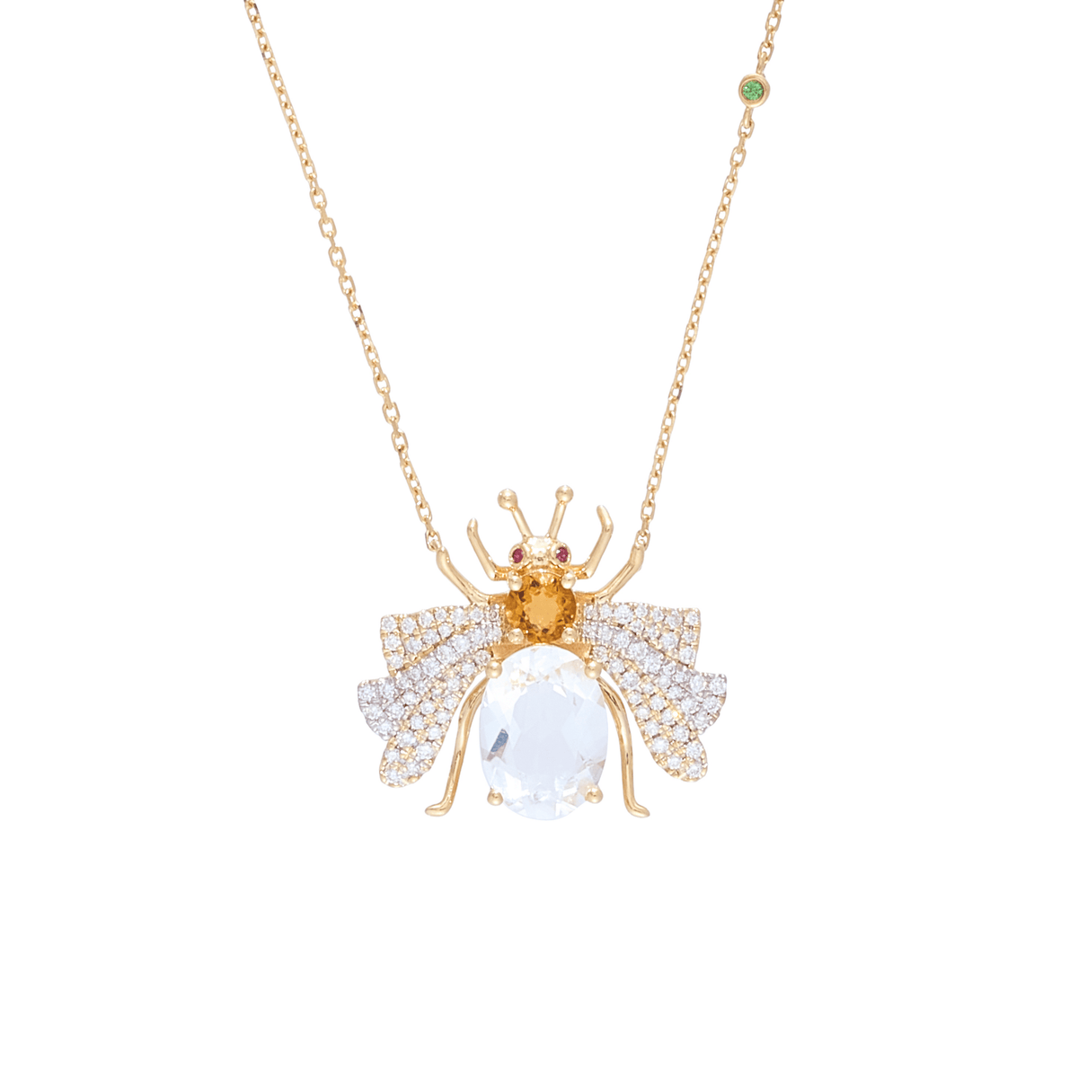 Candy 18k Gold Quartz Necklace