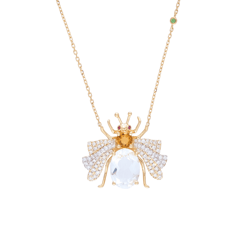 Candy 18k Gold Quartz Necklace