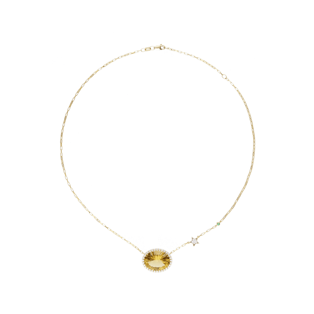 Capella 18k Gold Citrine Necklace