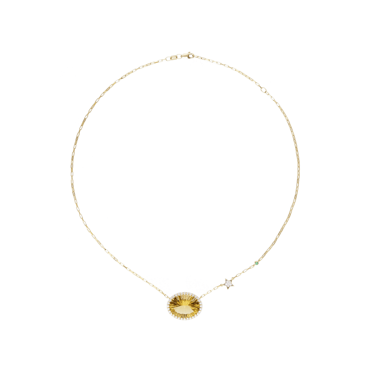 Capella 18k Gold Citrine Necklace