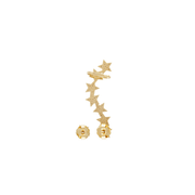 Mimosa Party 18k Gold Diamond Ear Cuff Set