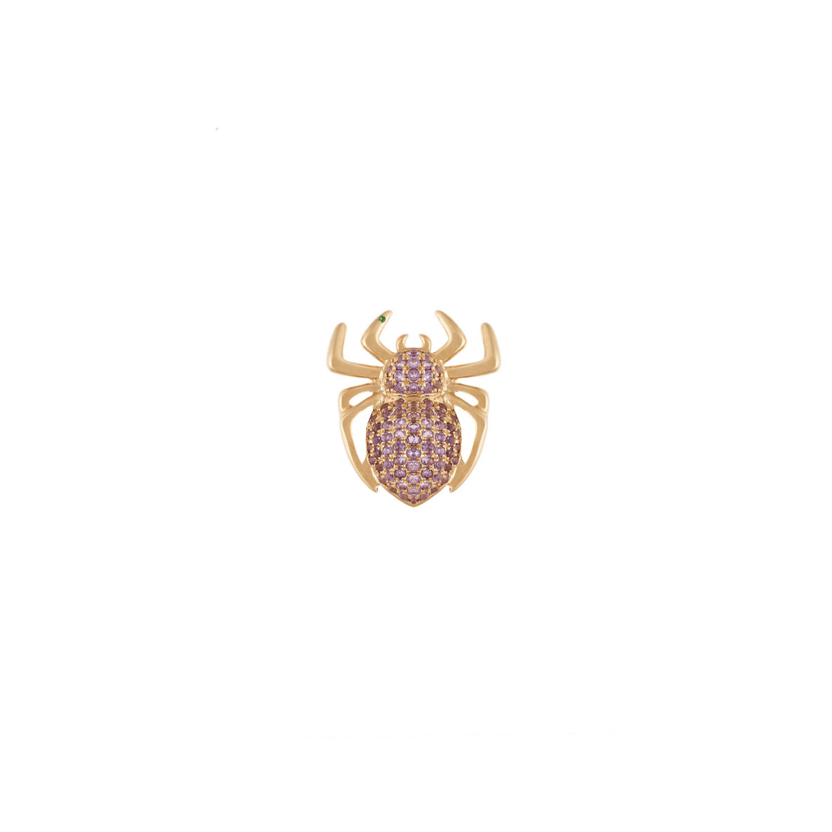 Lola Spider 18k Gold Amethyst Ear Cuff