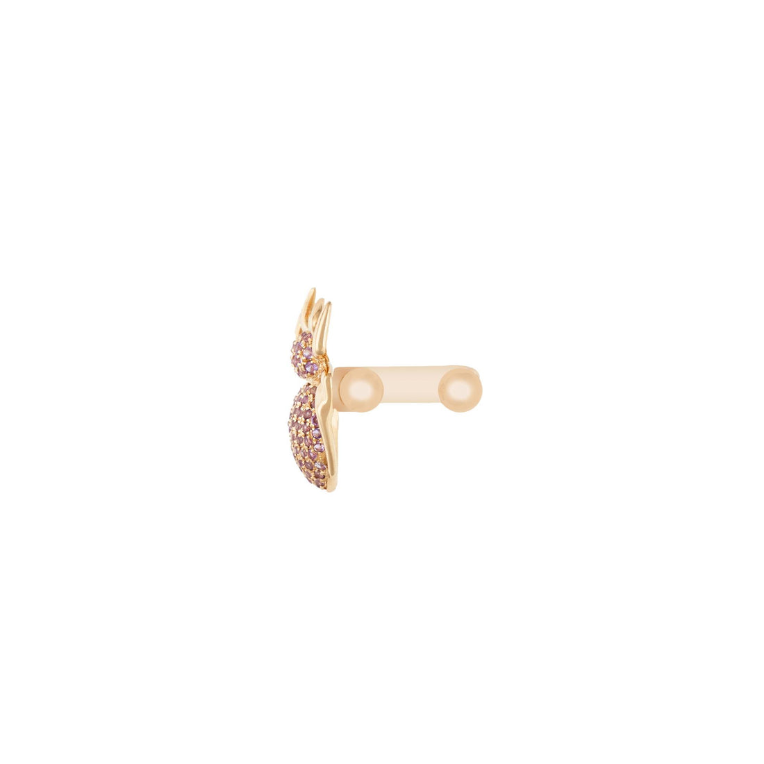Lola Spider 18k Gold Amethyst Ear Cuff