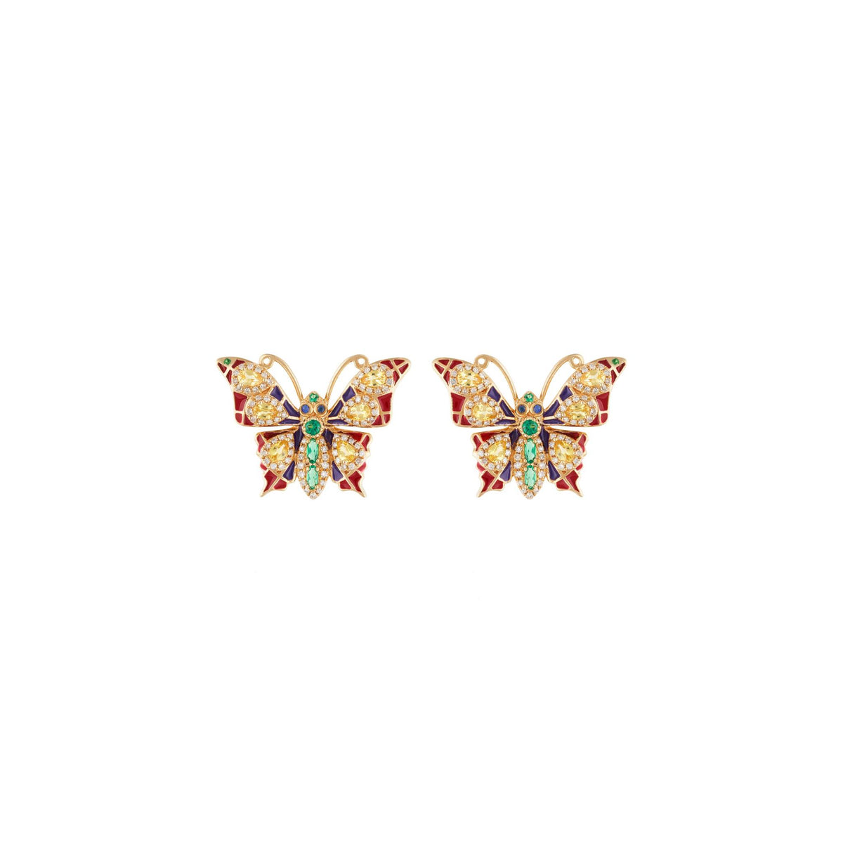Butterfly Iris Earrings