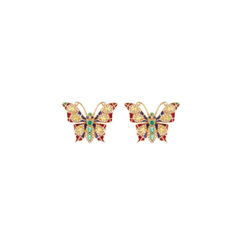 Butterfly Iris Earrings