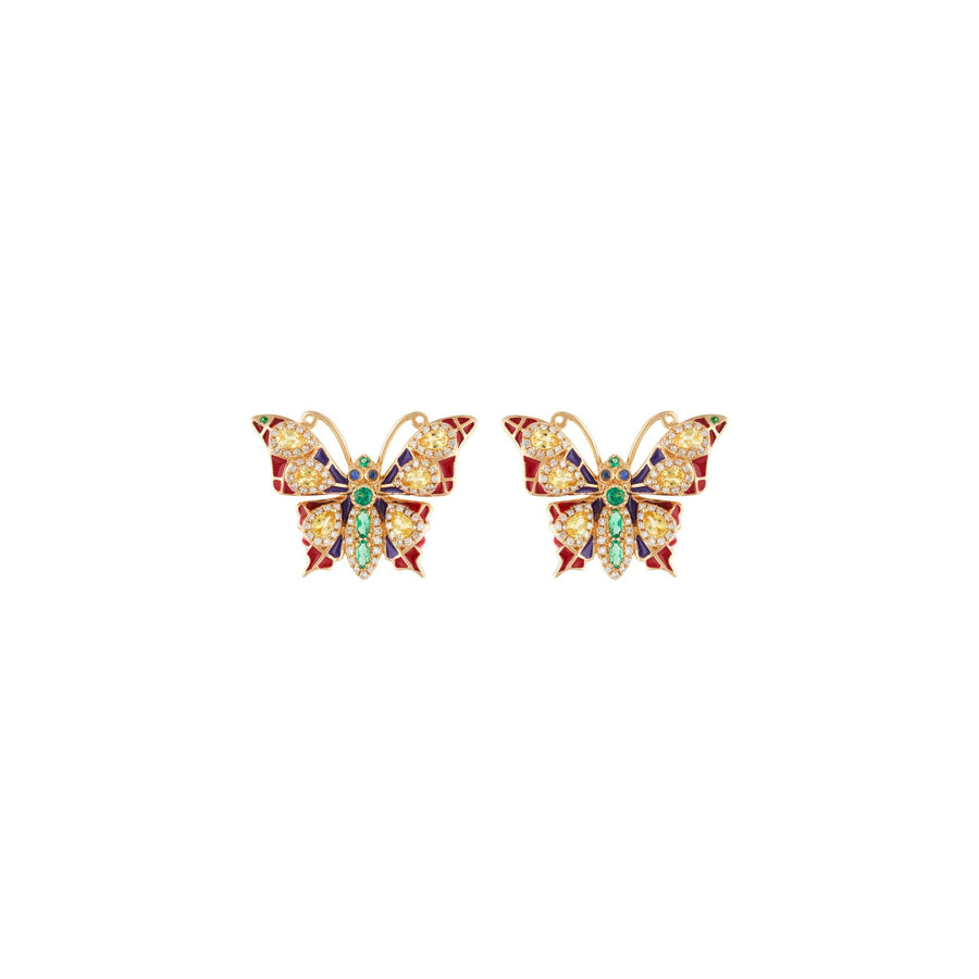 Butterfly Iris Earrings