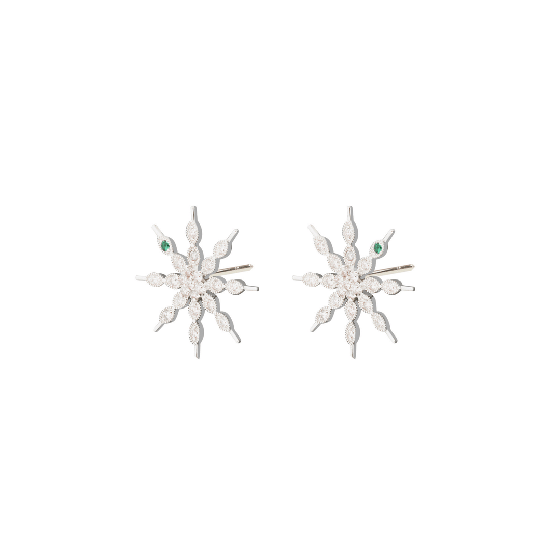 Eternity White Gold Diamond Stud Earrings