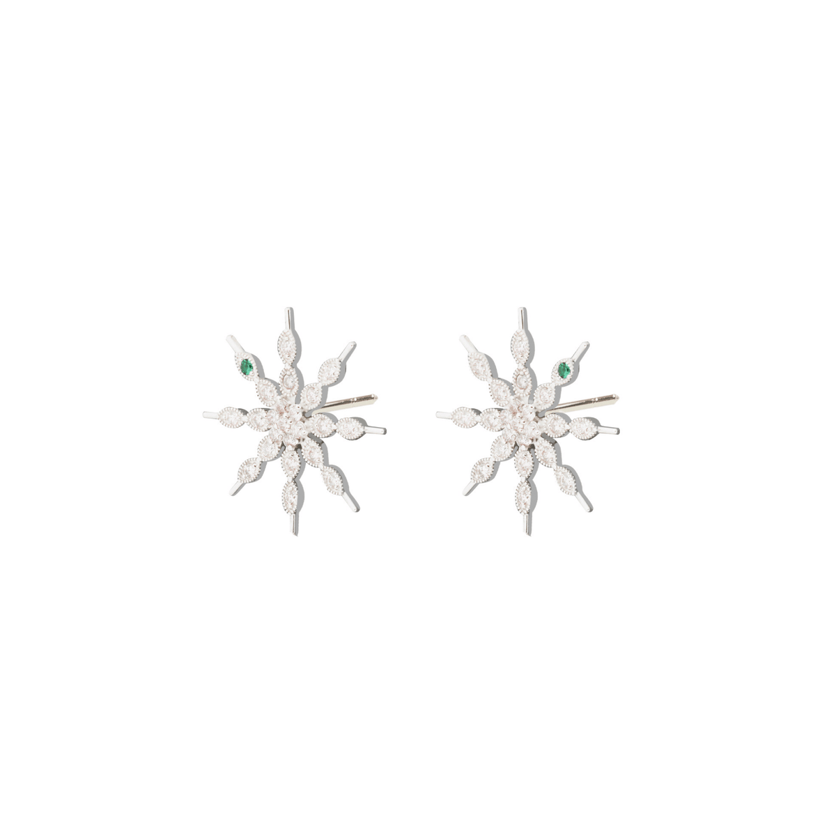 Eternity White Gold Diamond Stud Earrings