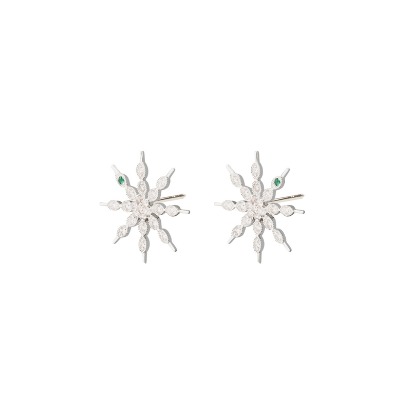 Eternity White Gold Diamond Stud Earrings