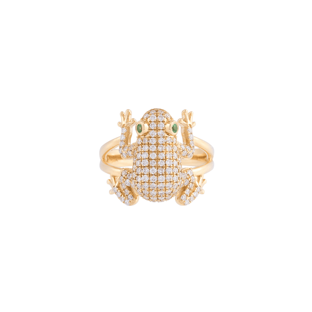 Amazonica Frog 18k Gold Diamond Ring