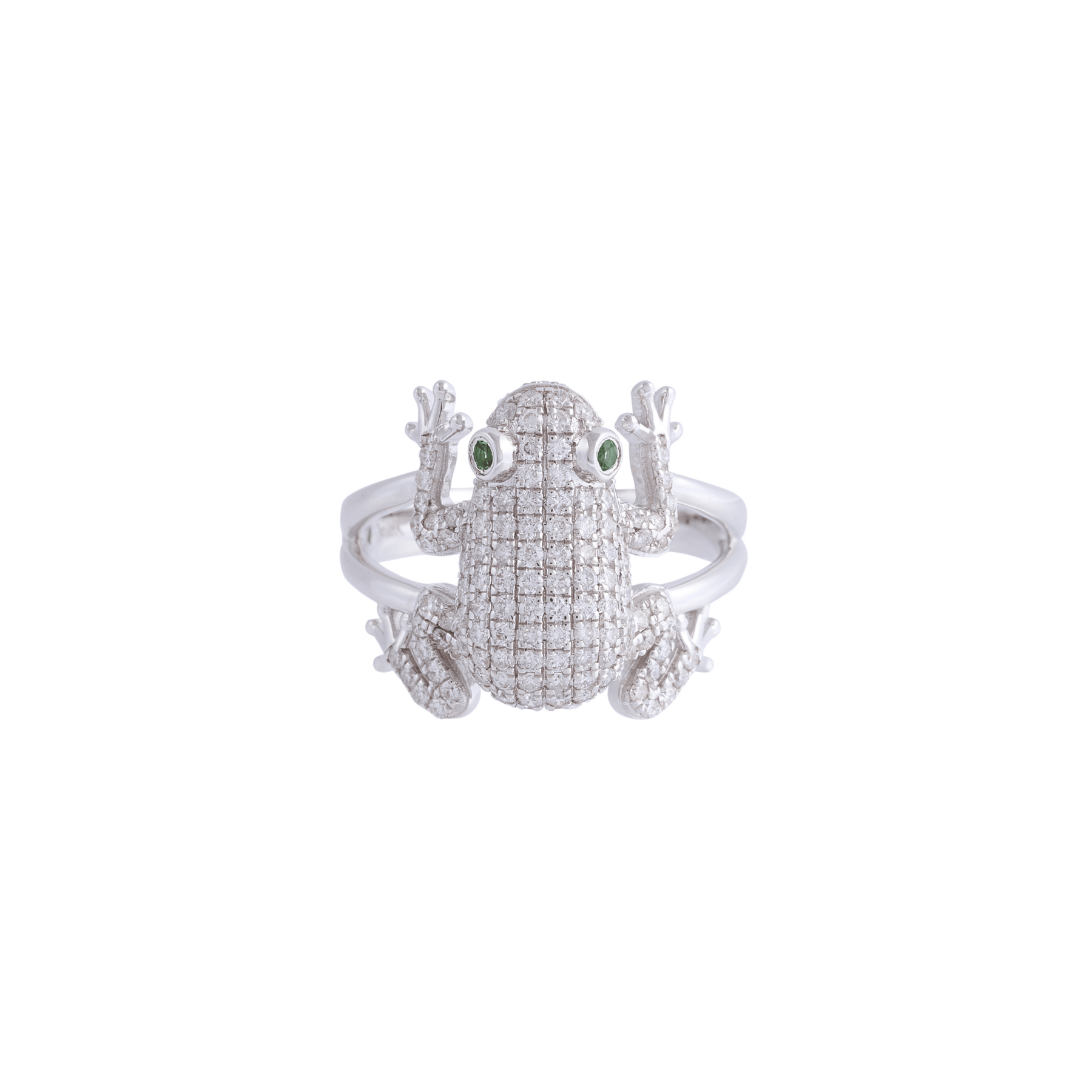Amazonica Frog White Gold Diamond Ring