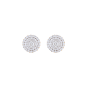 Fatima 18k Gold Diamond Studs