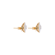 Fatima 18k Gold Diamond Studs