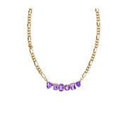 Big Bang 18k Gold Amethyst Chain Necklace