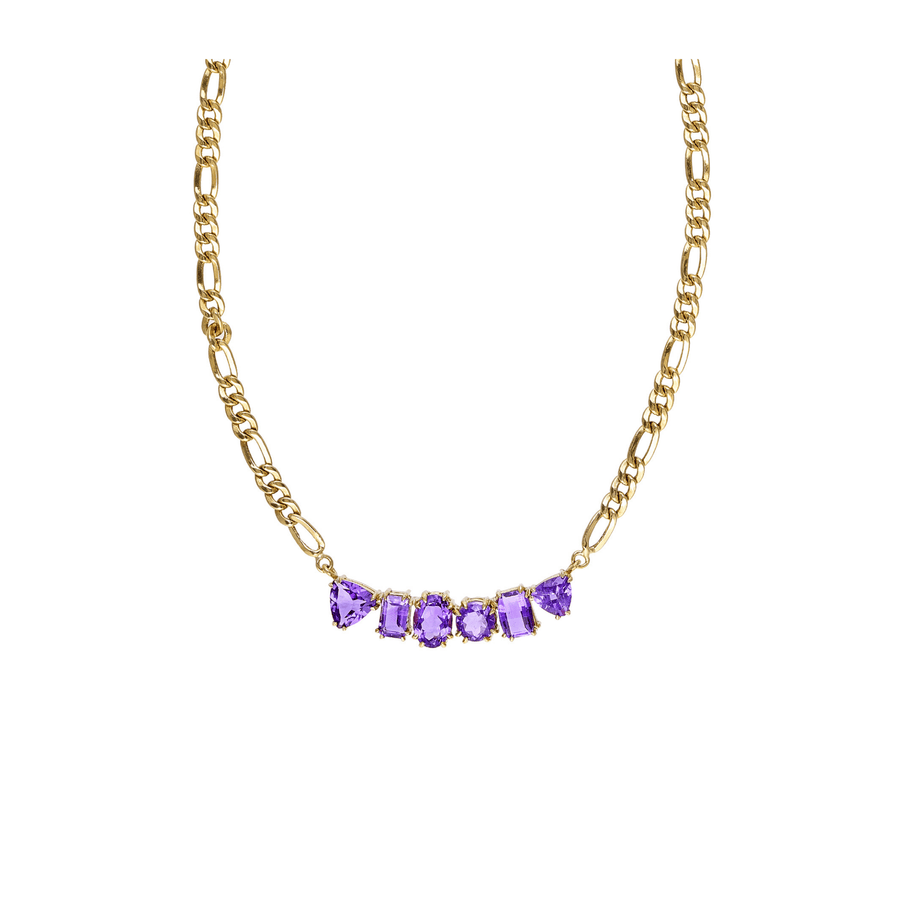 Big Bang 18k Gold Amethyst Chain Necklace