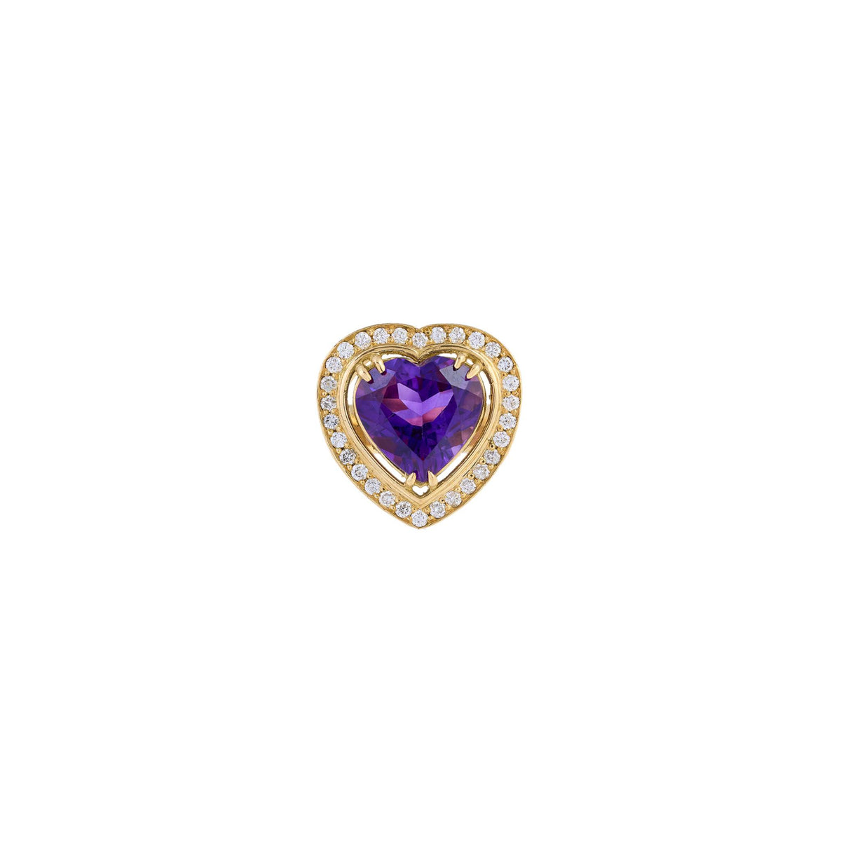 Aldebaran Heart 18k Gold Amethyst Ring