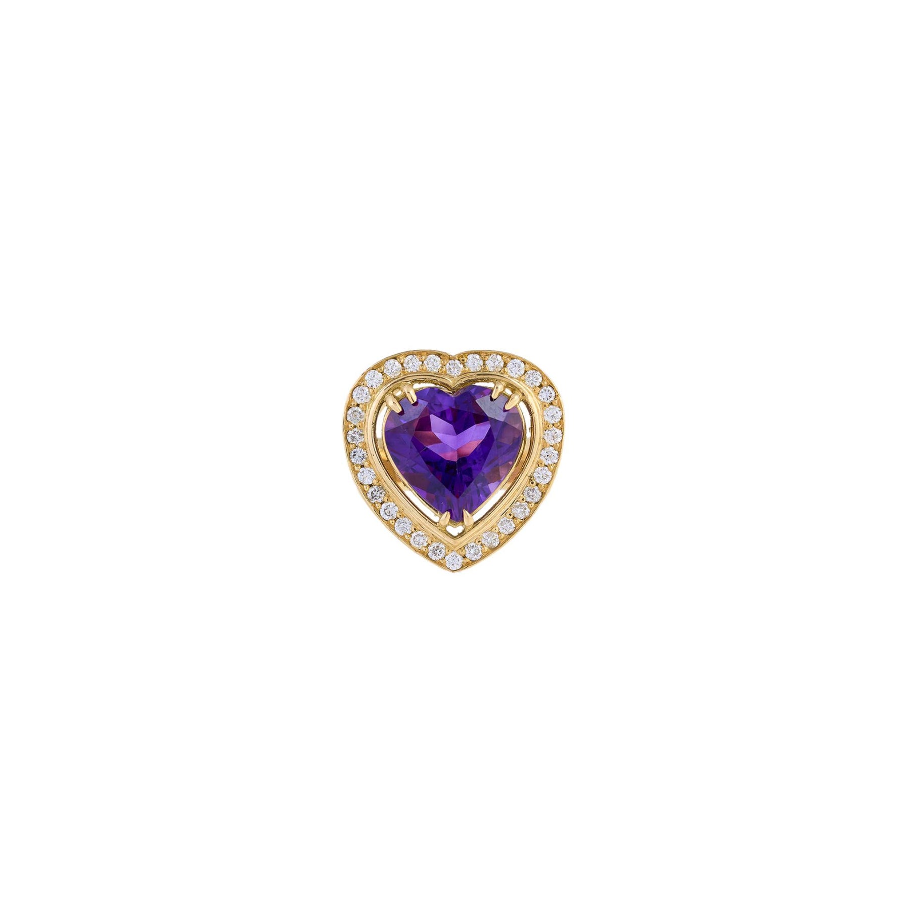 Aldebaran Heart 18k Gold Amethyst Ring