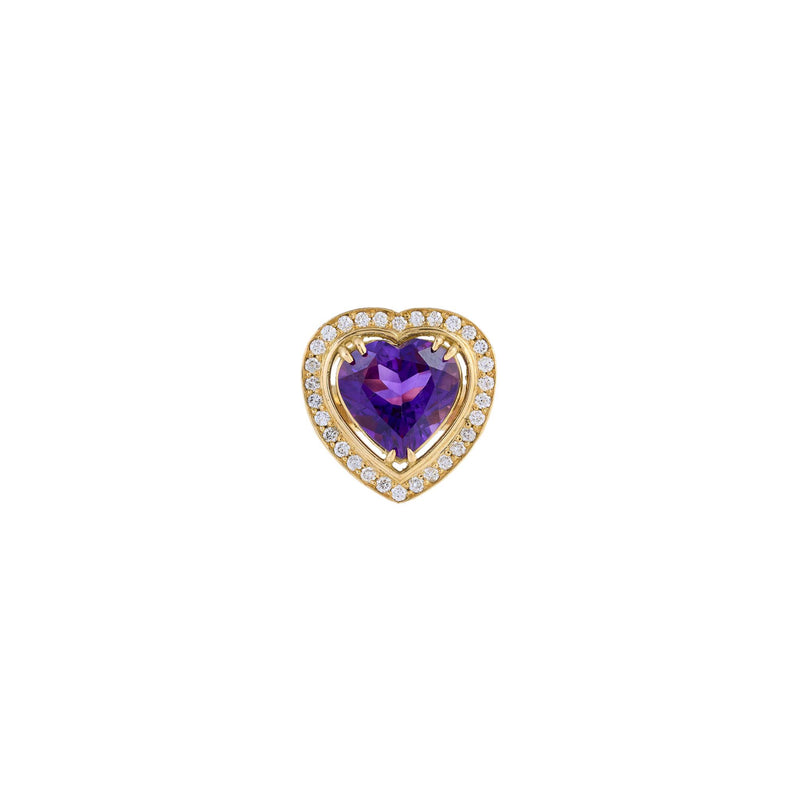 Aldebaran Heart 18k Gold Amethyst Ring