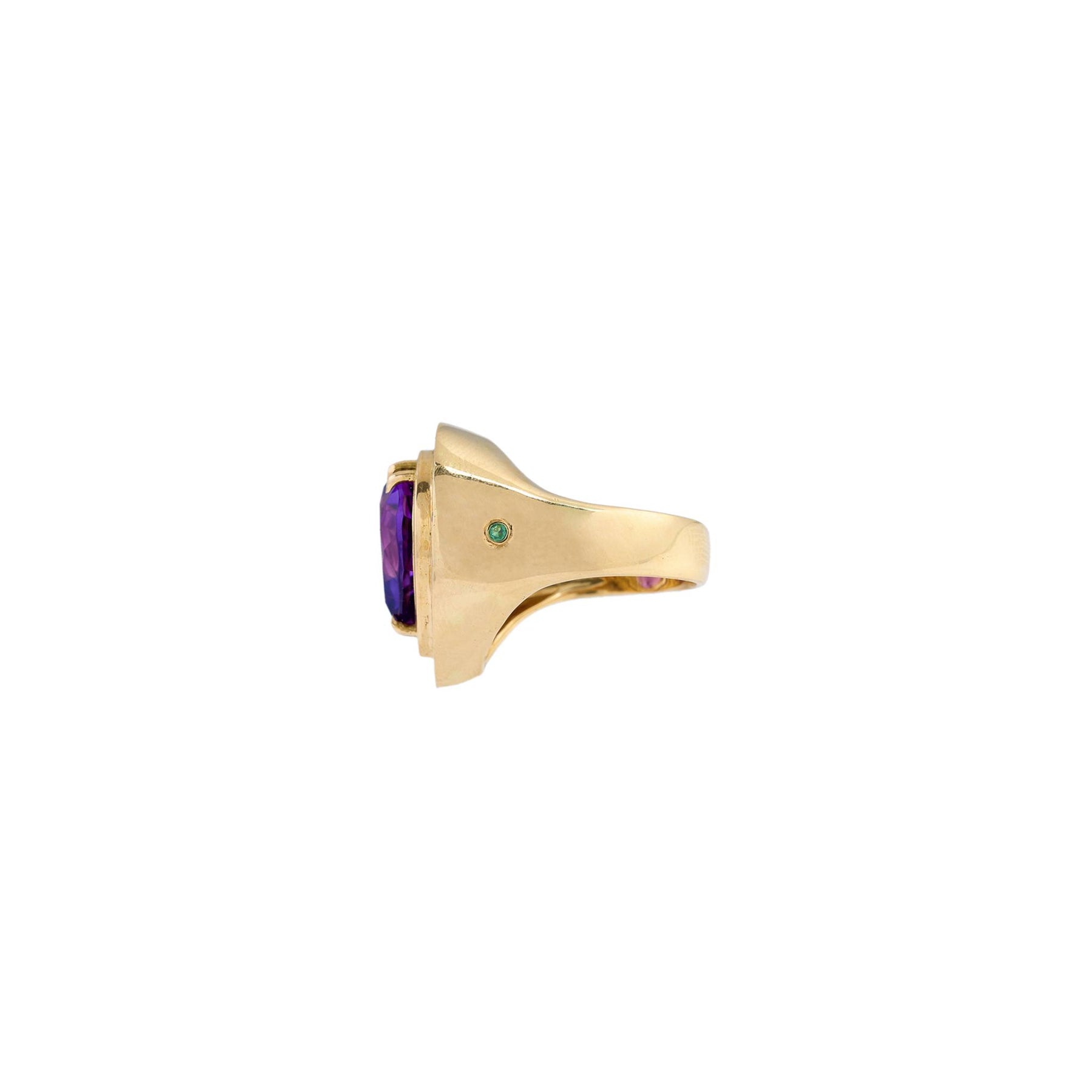 Aldebaran Heart 18k Gold Amethyst Ring