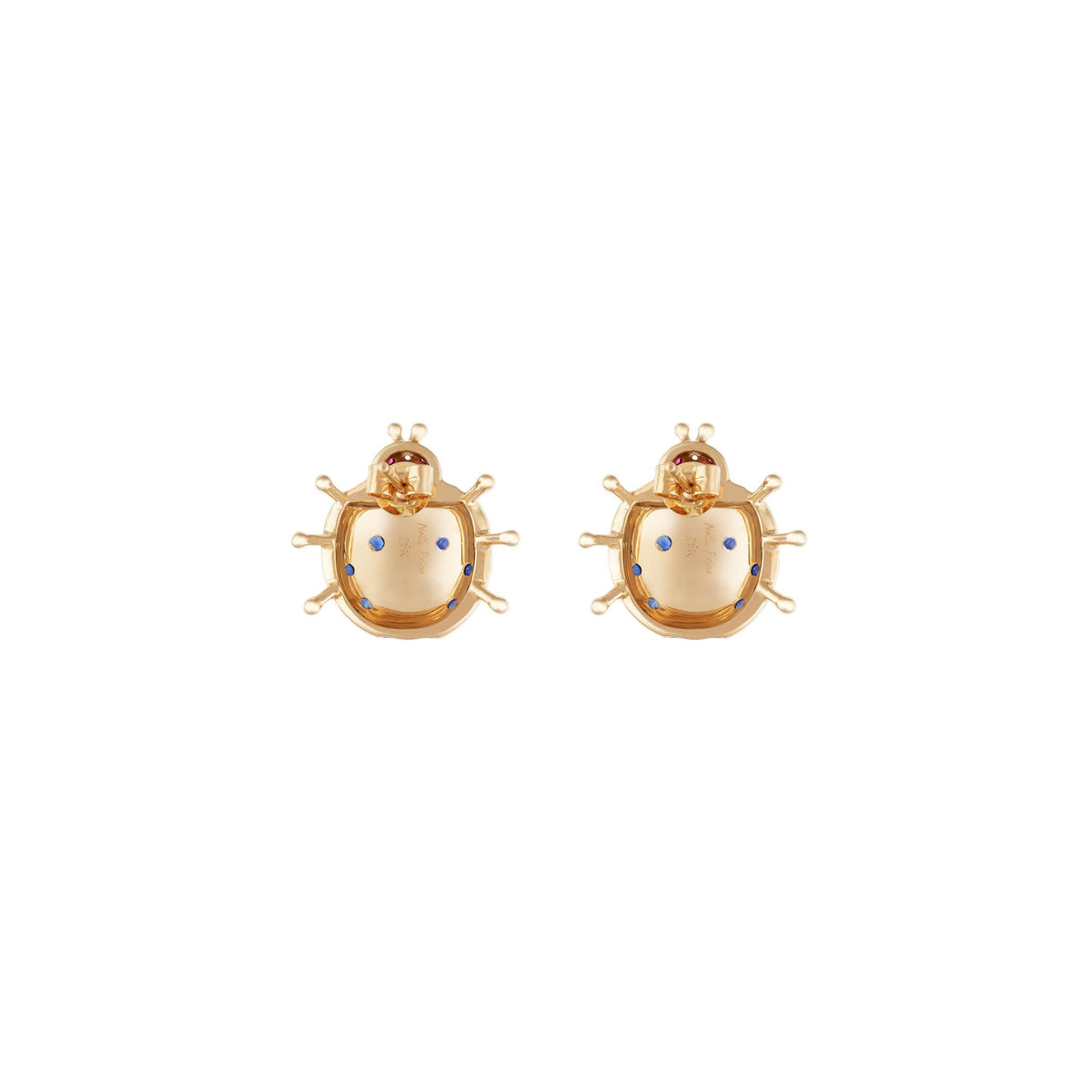 Vegetal Fauna Ladybug Earrings