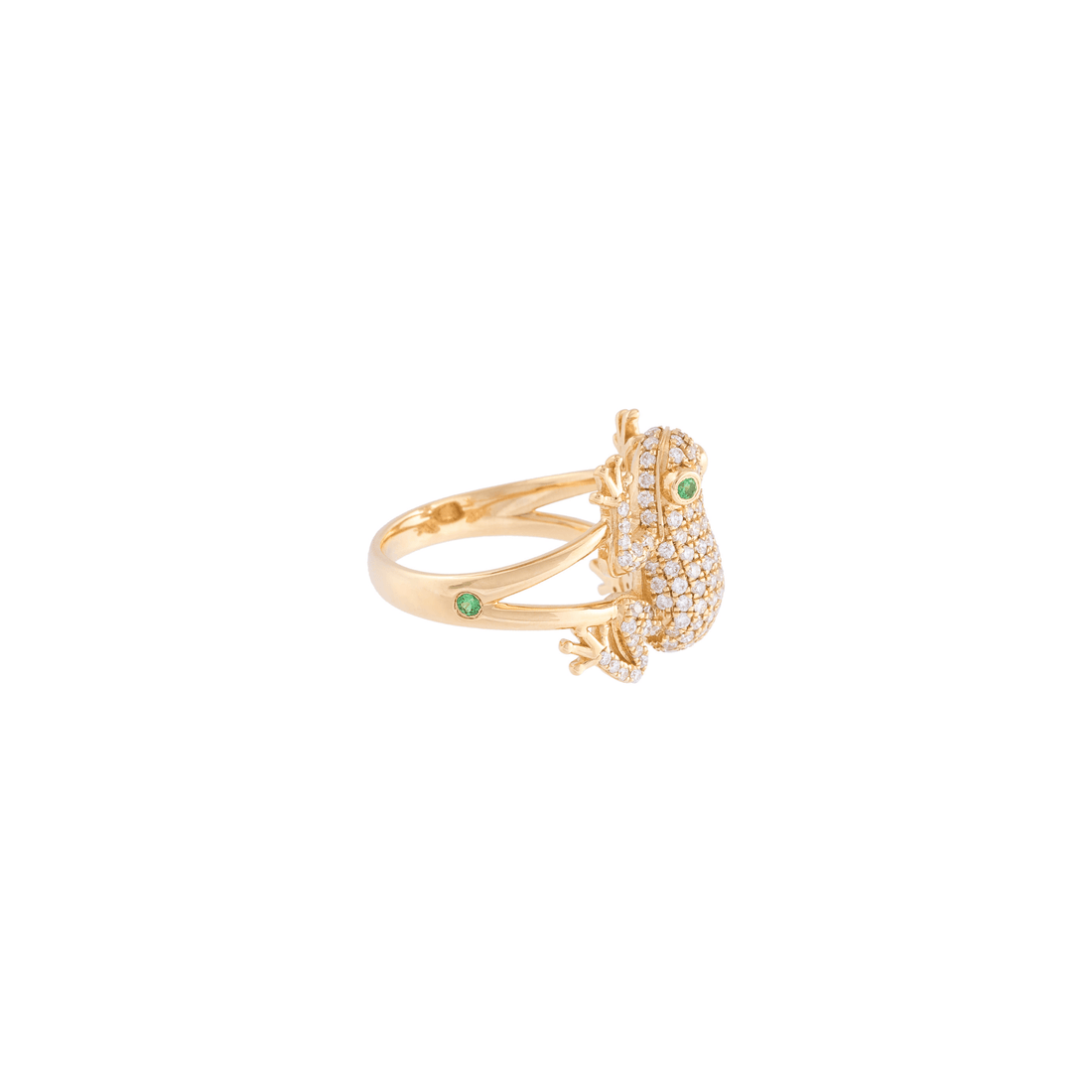 Amazonica Frog 18k Gold Diamond Ring