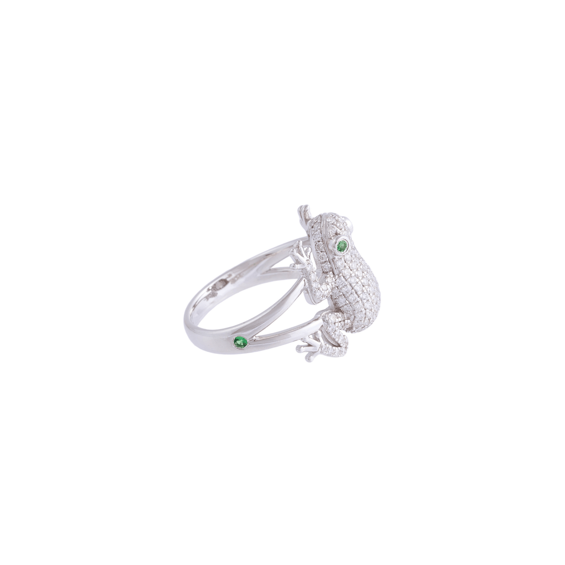 Amazonica Frog White Gold Diamond Ring