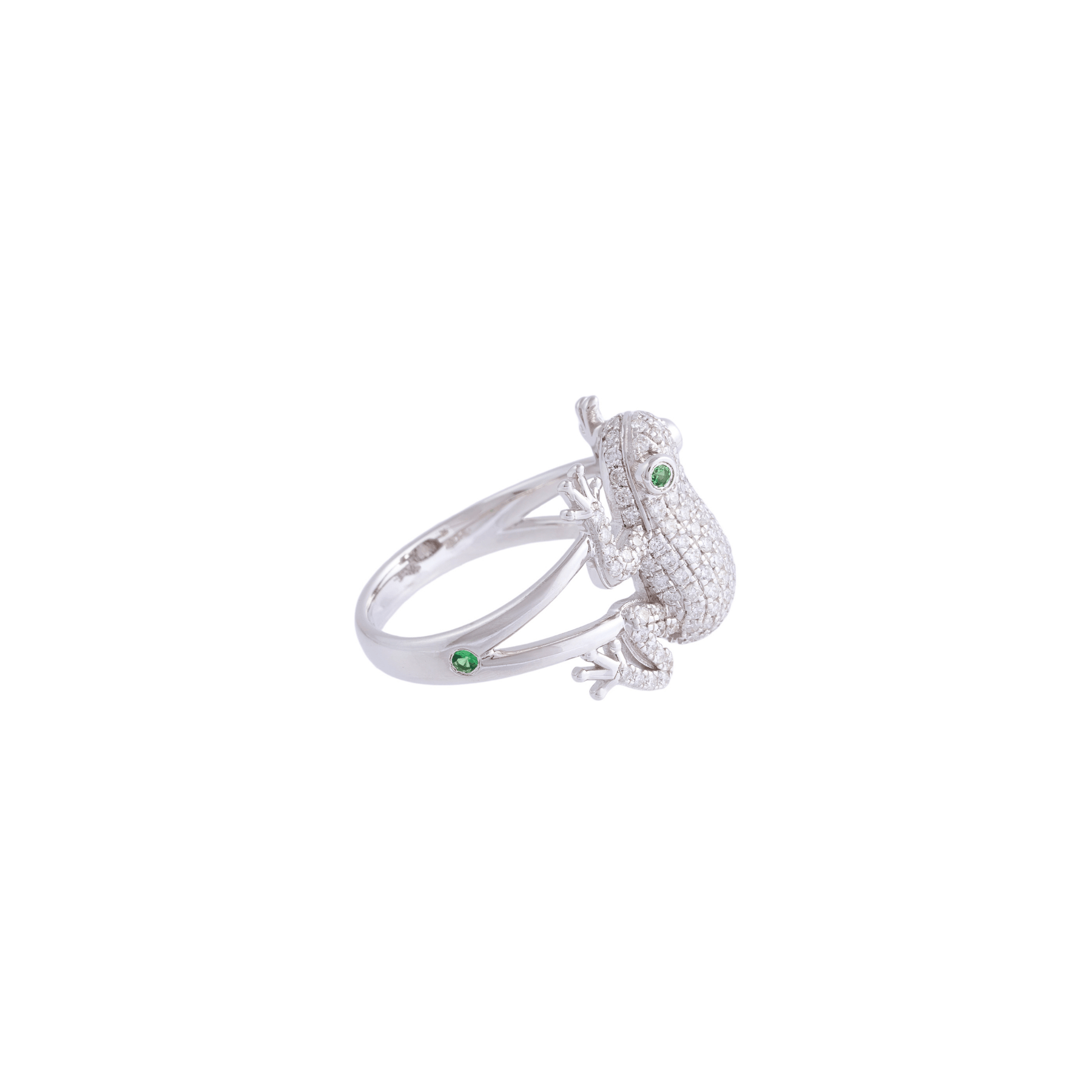 Amazonica Frog White Gold Diamond Ring