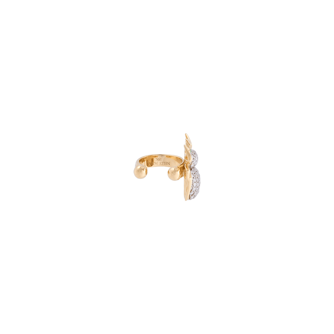 Lola Spider 18k Gold Diamond Ear Cuff