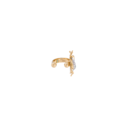 Abeja Real 18k Gold London Blue Topaz Ear Cuff