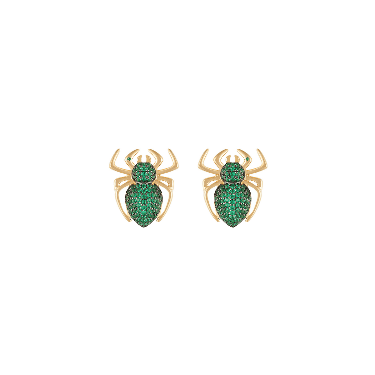 Lola Spider 18k Gold Spinel Earrings