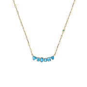 Big Bang Swiss Blue Topaz Necklace