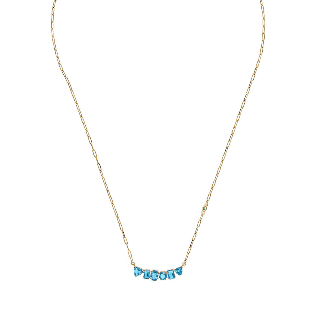 Big Bang Swiss Blue Topaz Necklace