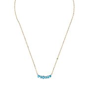 Big Bang Swiss Blue Topaz Necklace