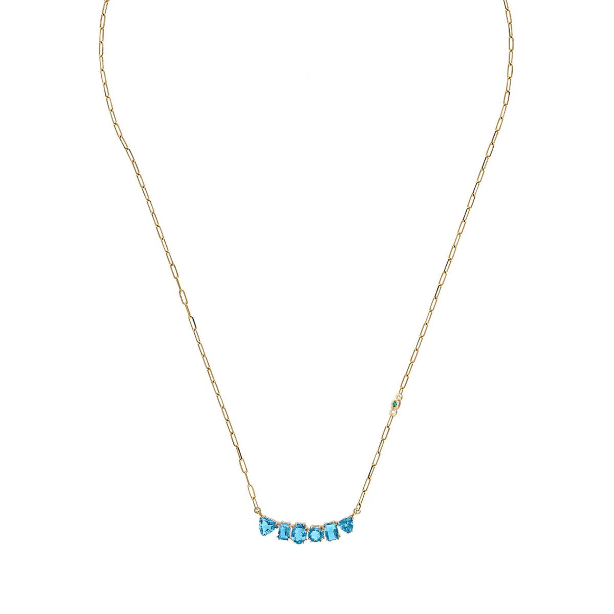 Big Bang Swiss Blue Topaz Necklace