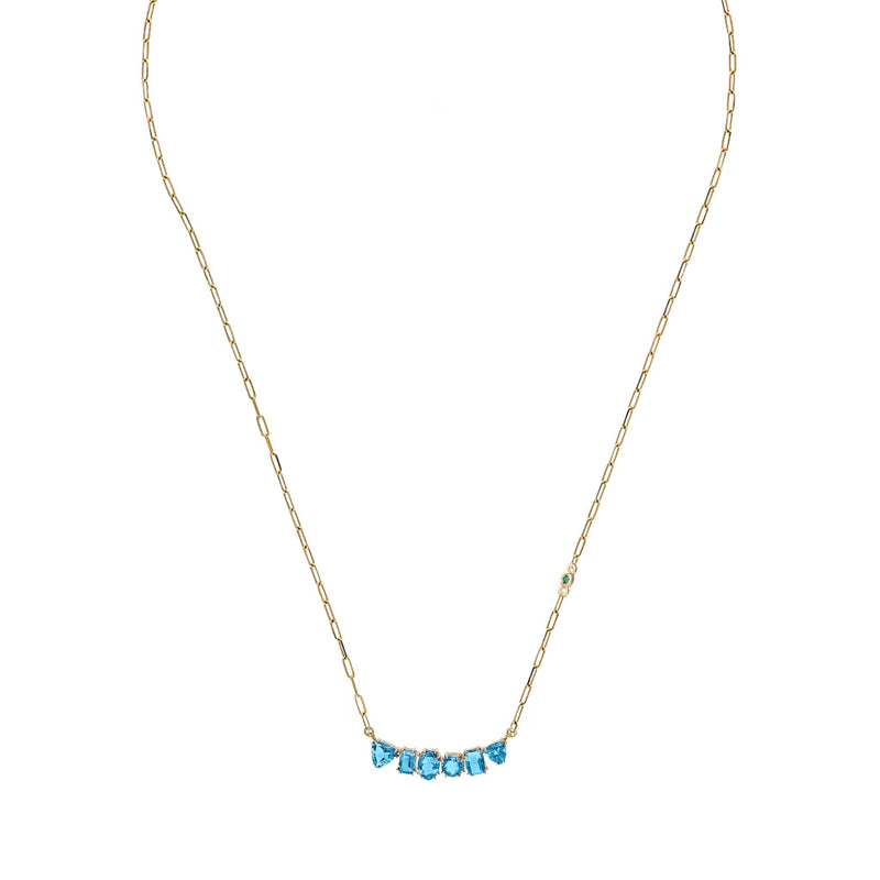 Big Bang Swiss Blue Topaz Necklace