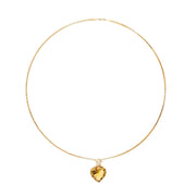 Hada One Star Concave Citrine Necklace