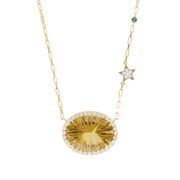 Capella 18k Gold Citrine Necklace