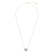 Abeja Real 18k Gold London Blue Topaz Necklace