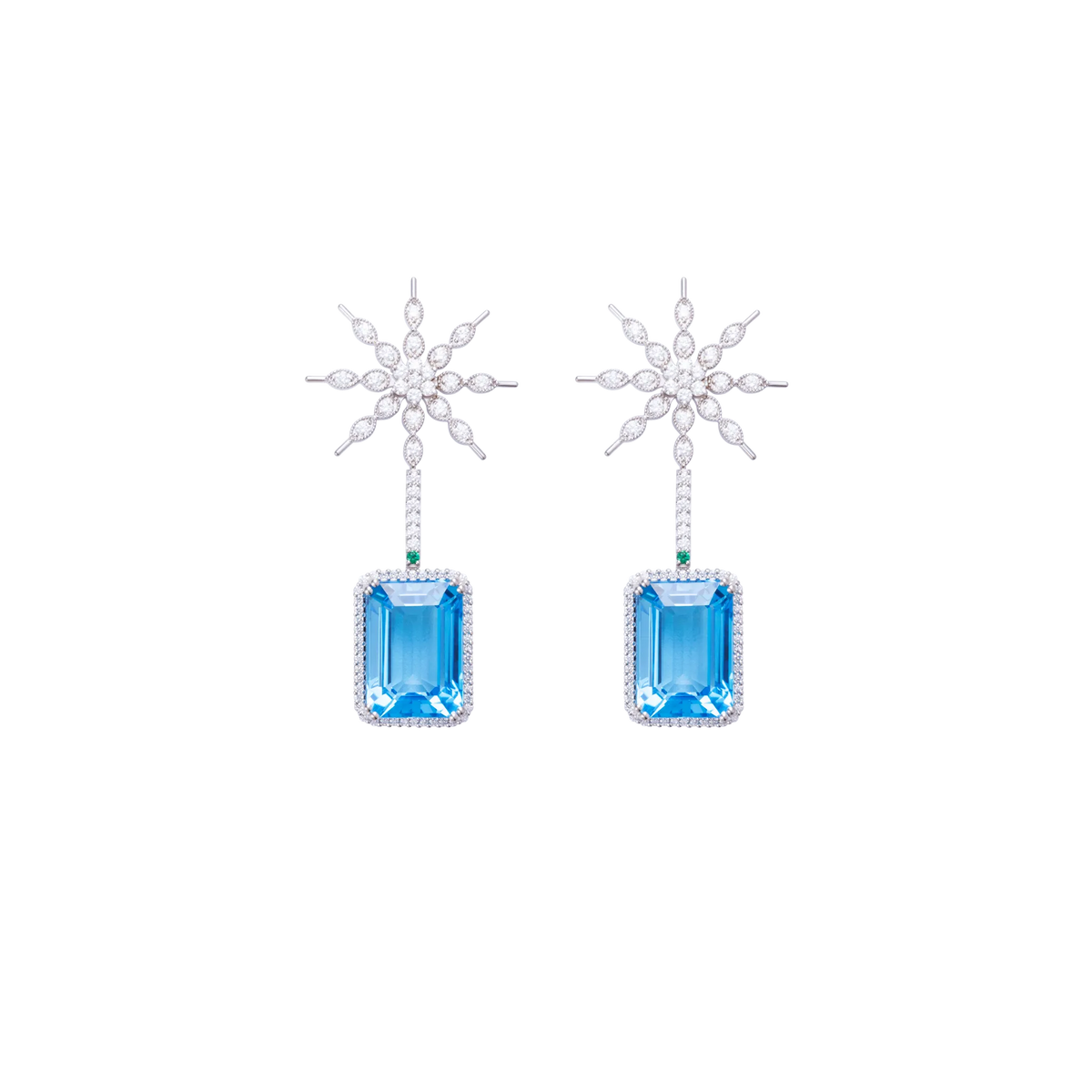 Eternity Swiss Blue Earrings