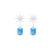 Eternity Swiss Blue Earrings