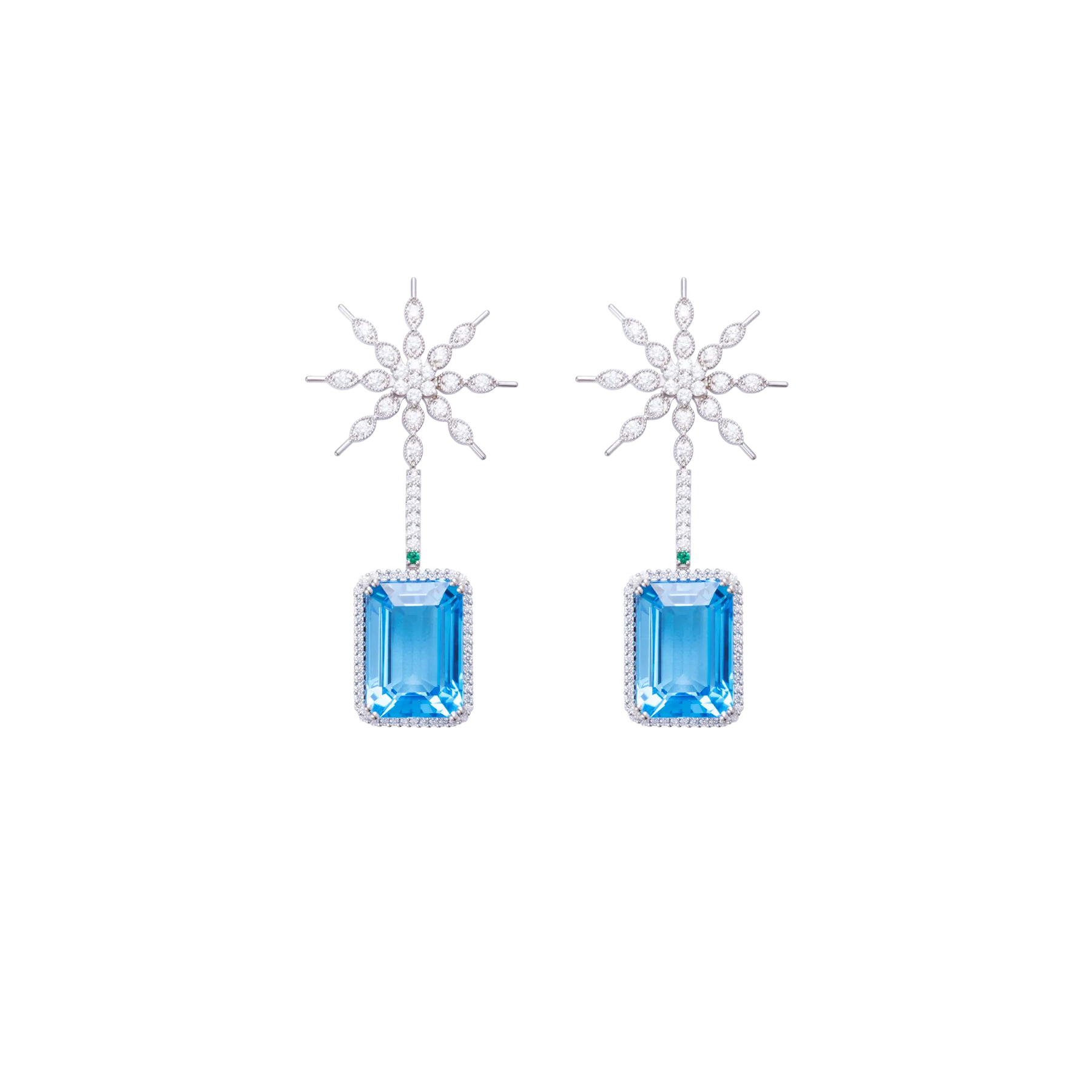 Eternity Swiss Blue Earrings